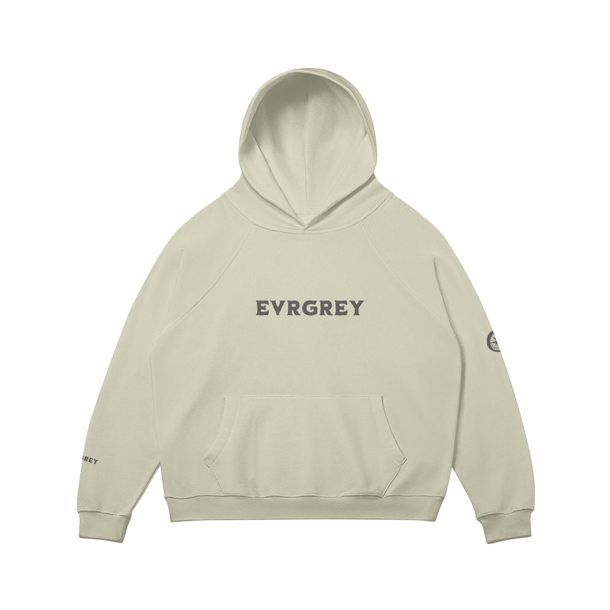 OG Evrgrey Fleece- Lined Hoodie Black Letter