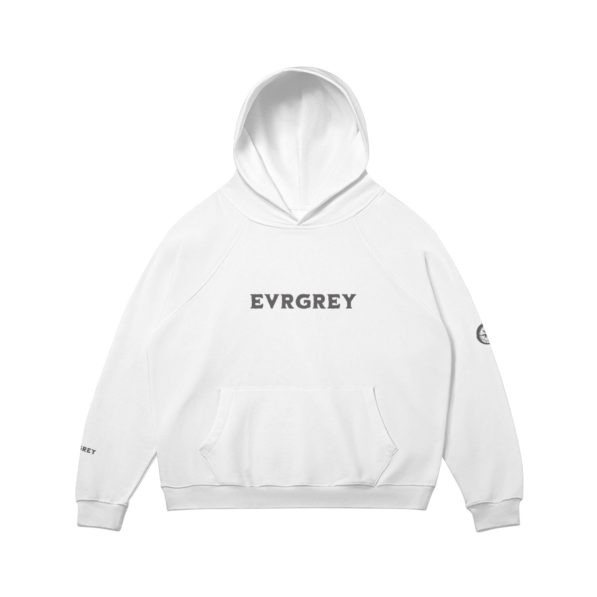 OG Evrgrey Fleece- Lined Hoodie Black Letter