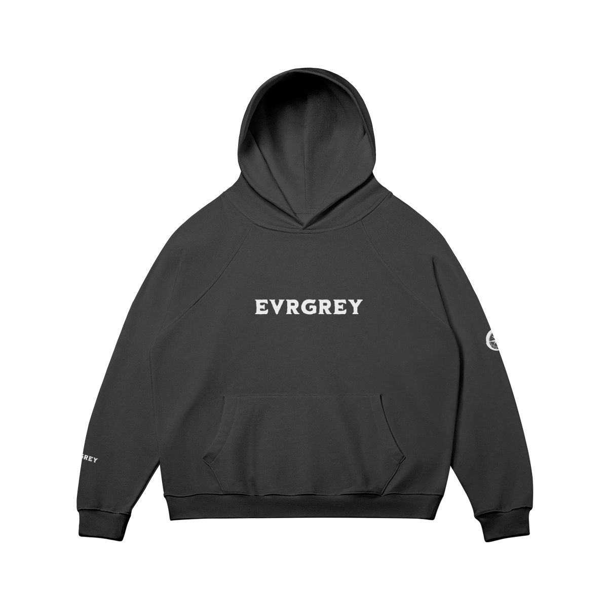 OG Evrgrey Fleece- Lined Hoodie White Letter